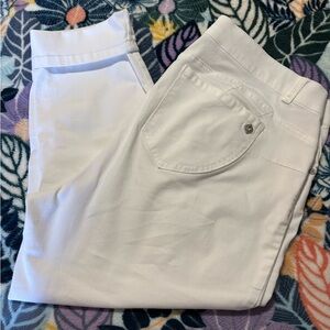 Democracy Women's Crisp White Cropped Skinny Jeans